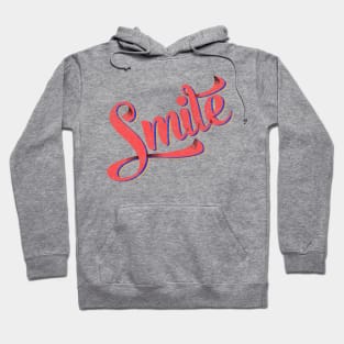 Smile - retro typography Hoodie